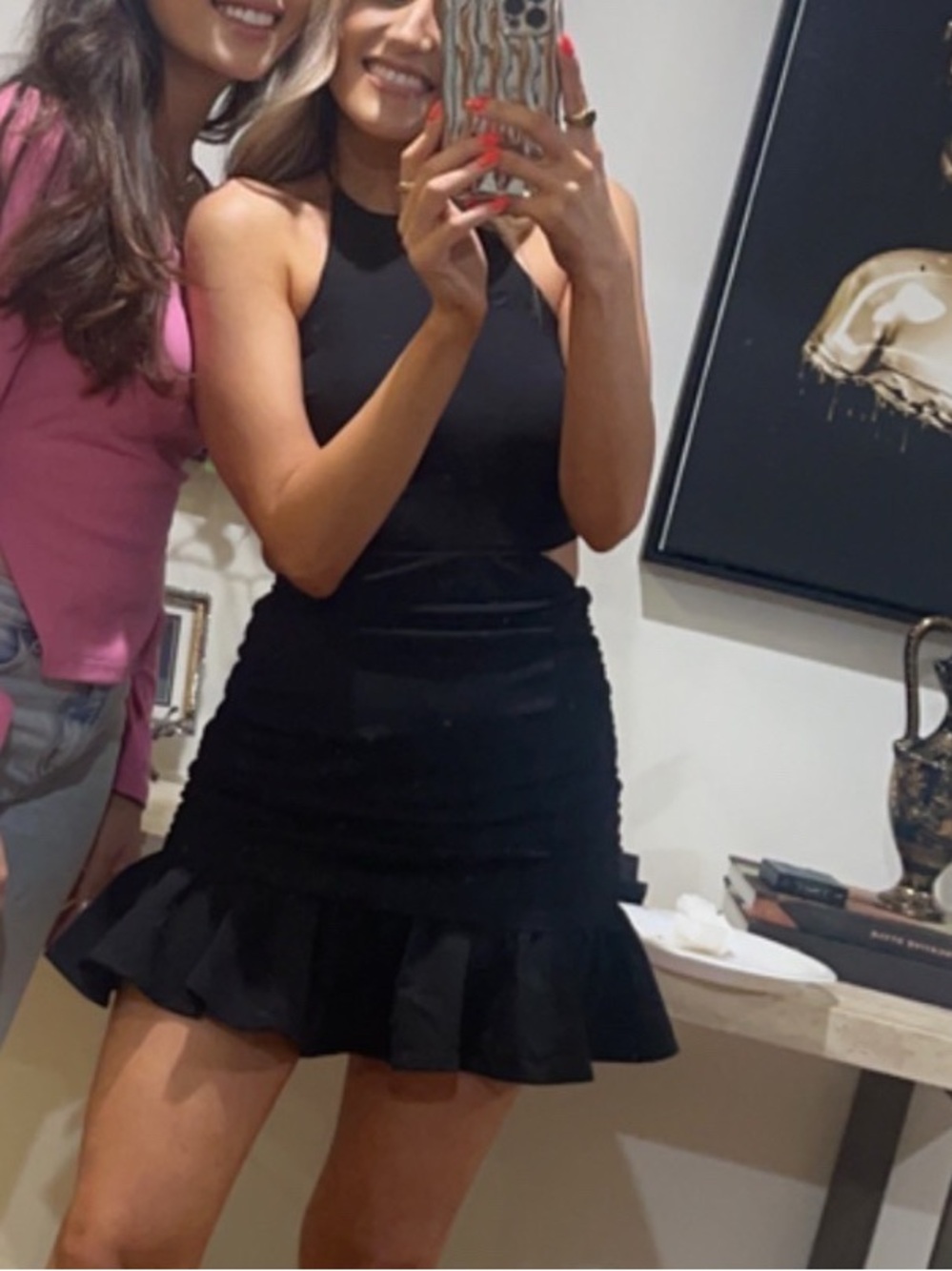 ASTR the Label Black Mini Dress Size XS Like New